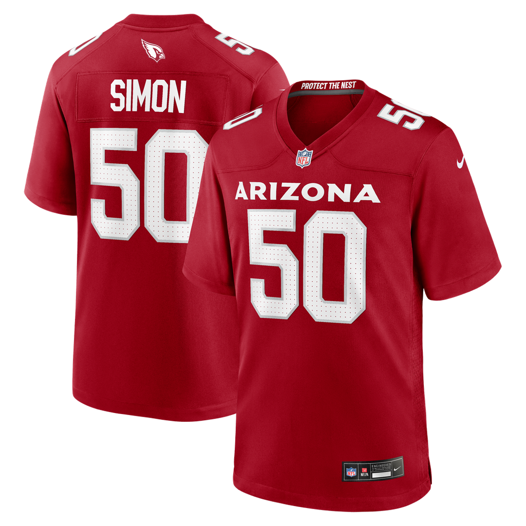 Arizona Cardinals Cody Simon Nike Cardinal Team Game Jersey