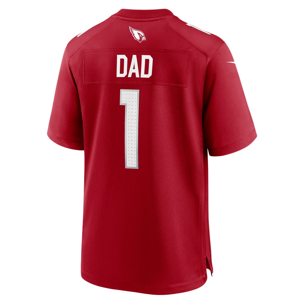 Arizona Cardinals Number 1 Dad Nike Cardinal Game Jersey