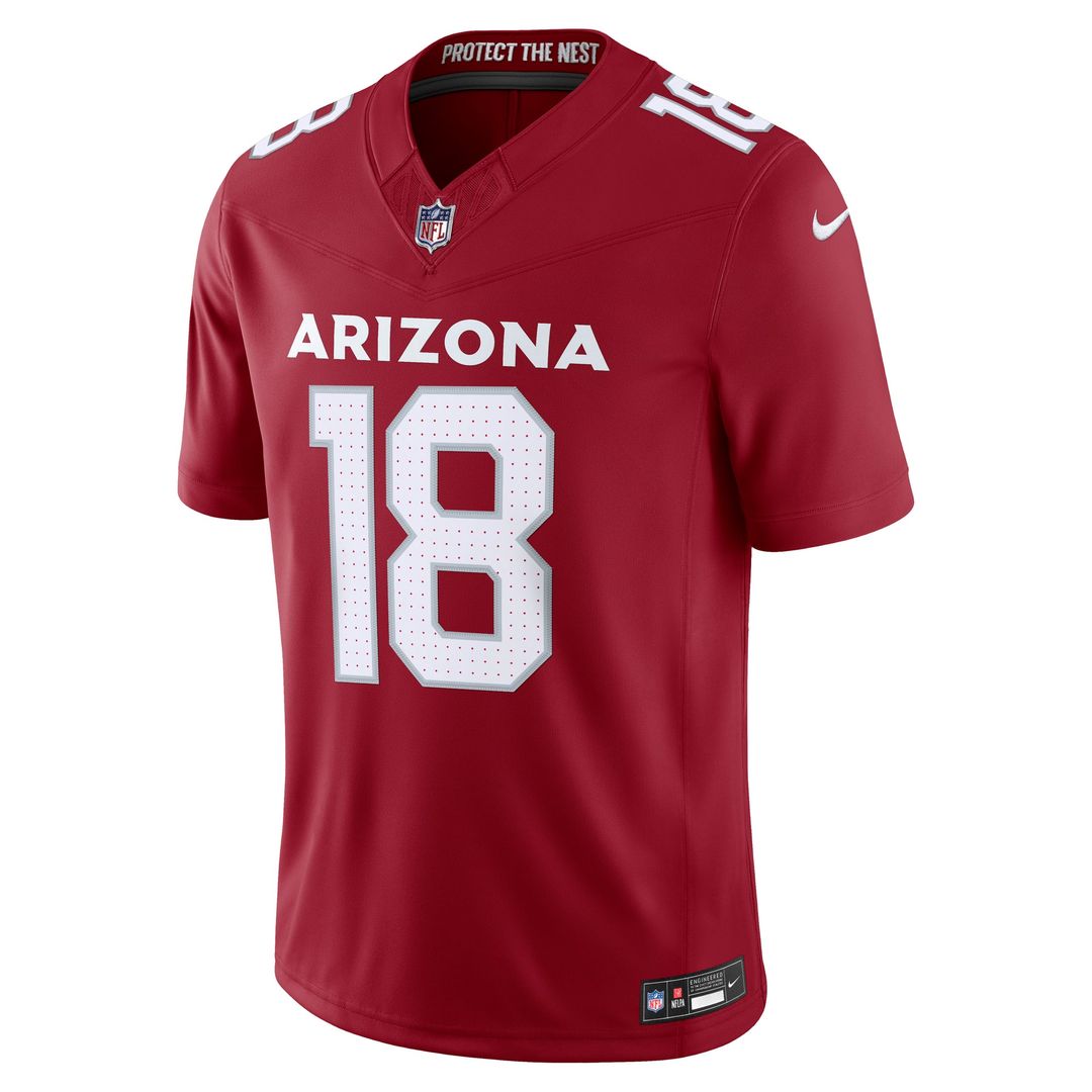 Arizona Cardinals Marvin Harrison Jr. Nike Black Alternate Vapor F.U.S.E. Stitched Limited Jersey