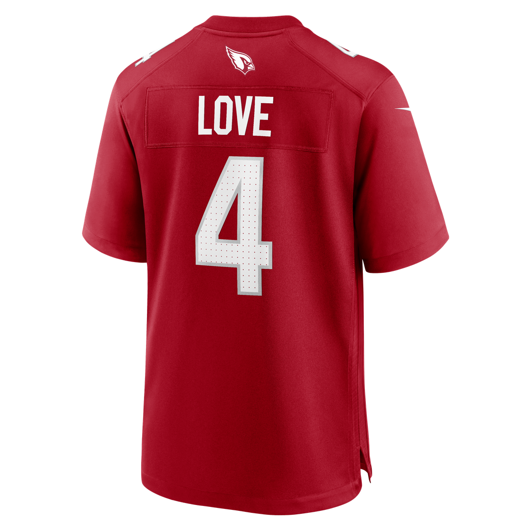 Arizona Cardinals Jeremiyah Love Nike Cardinal Team Game Jersey